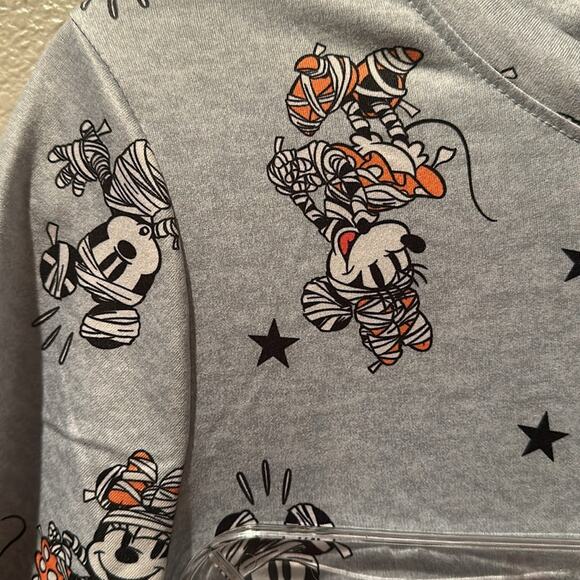 NWT Disney Halloween Mickey & Minnie Mouse Mummy Sleep Short Set sz M - Picture 2 of 3